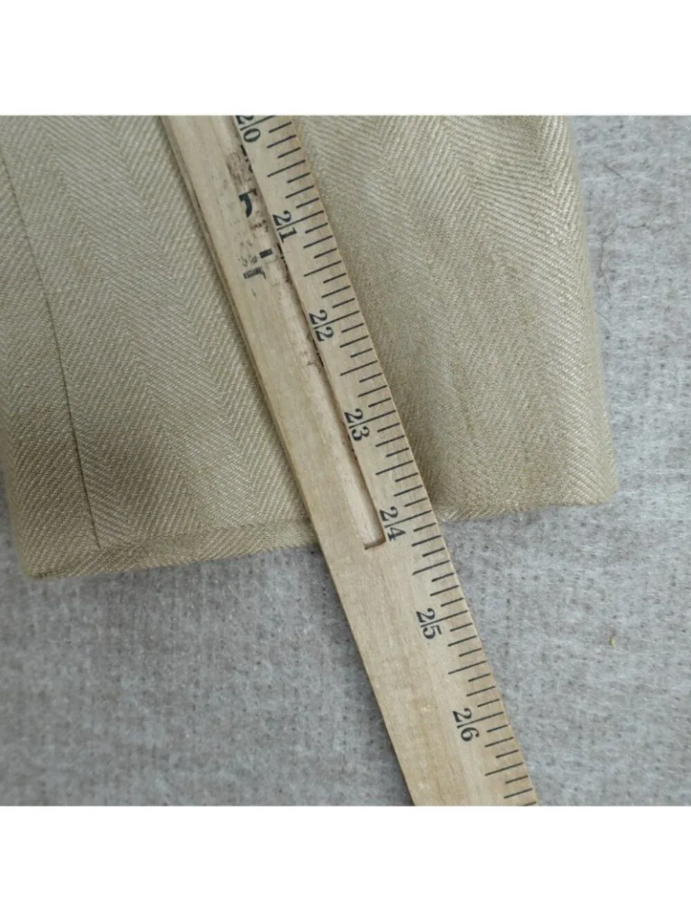 Brooks Brothers 1818 Blazer 43R Beige Linen Half Lined Fitzgerald Baird McNutt
